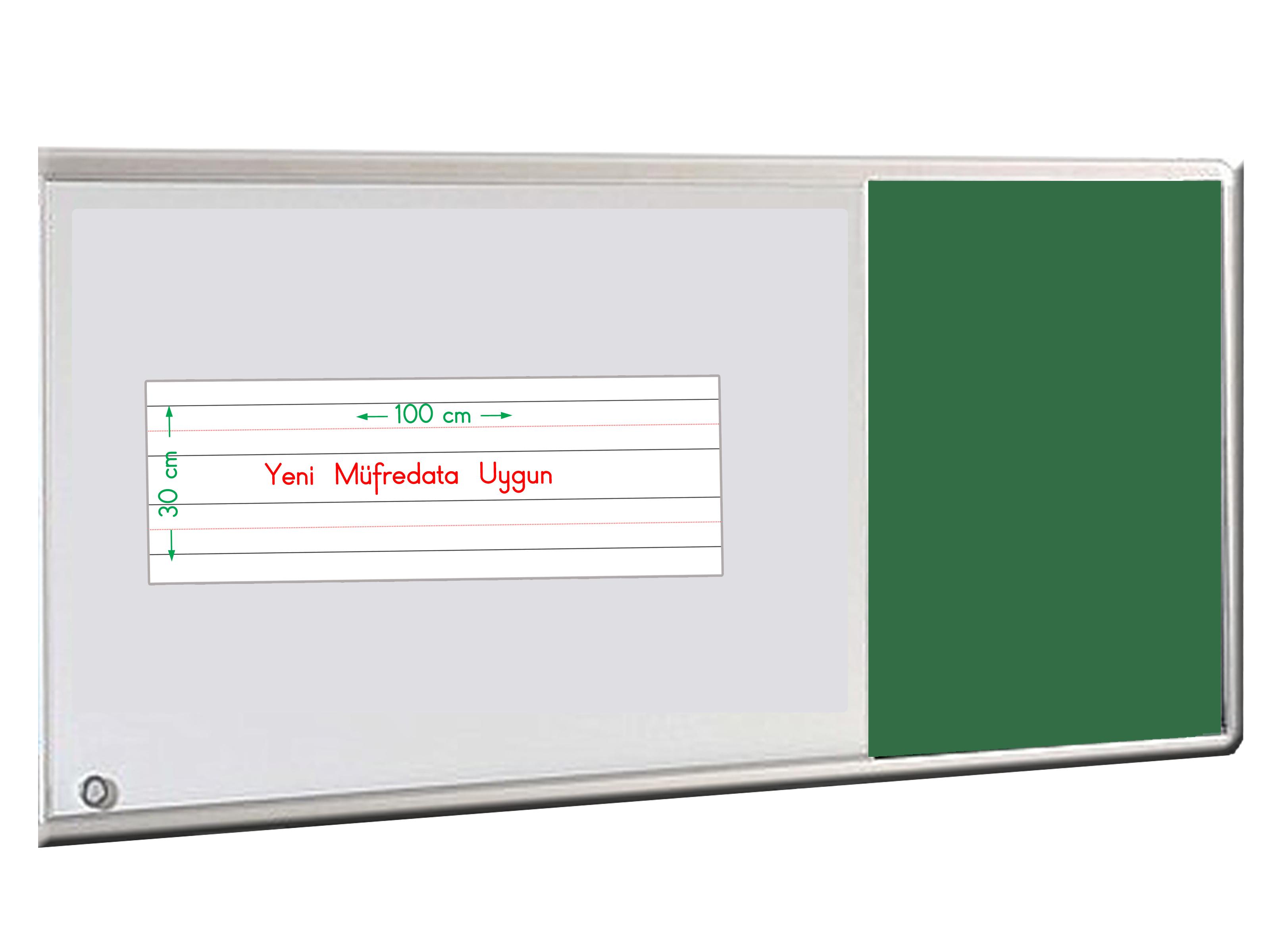 Mıknatıslı,%20Kılavuz%20%20Çizgili%20Yazı%20Folyosu%202%20satır%20%2030x100%20cm