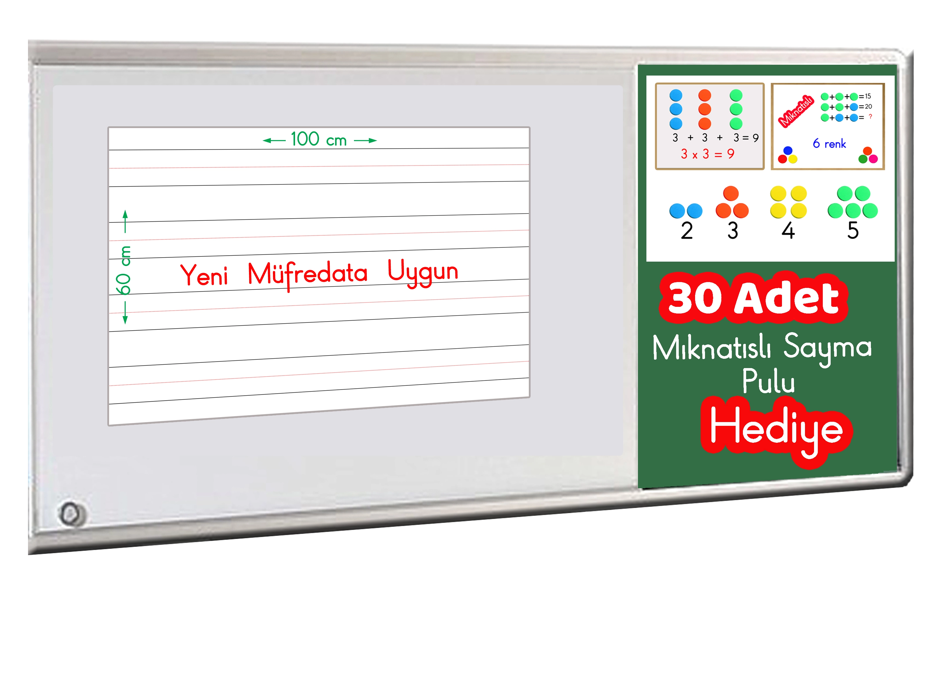 Mıknatıslı Güzel Yazı Folyosu 60x100 cm