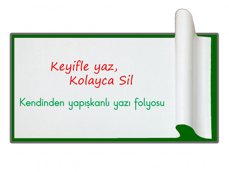 Beyaz  Yazı  Folyosu  50x60 cm