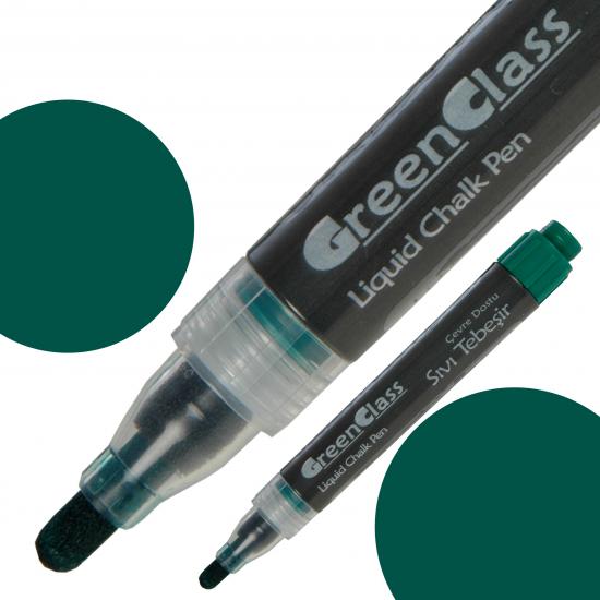 Green Class Sıvı  Tebeşir  Kalemi-Yeşil