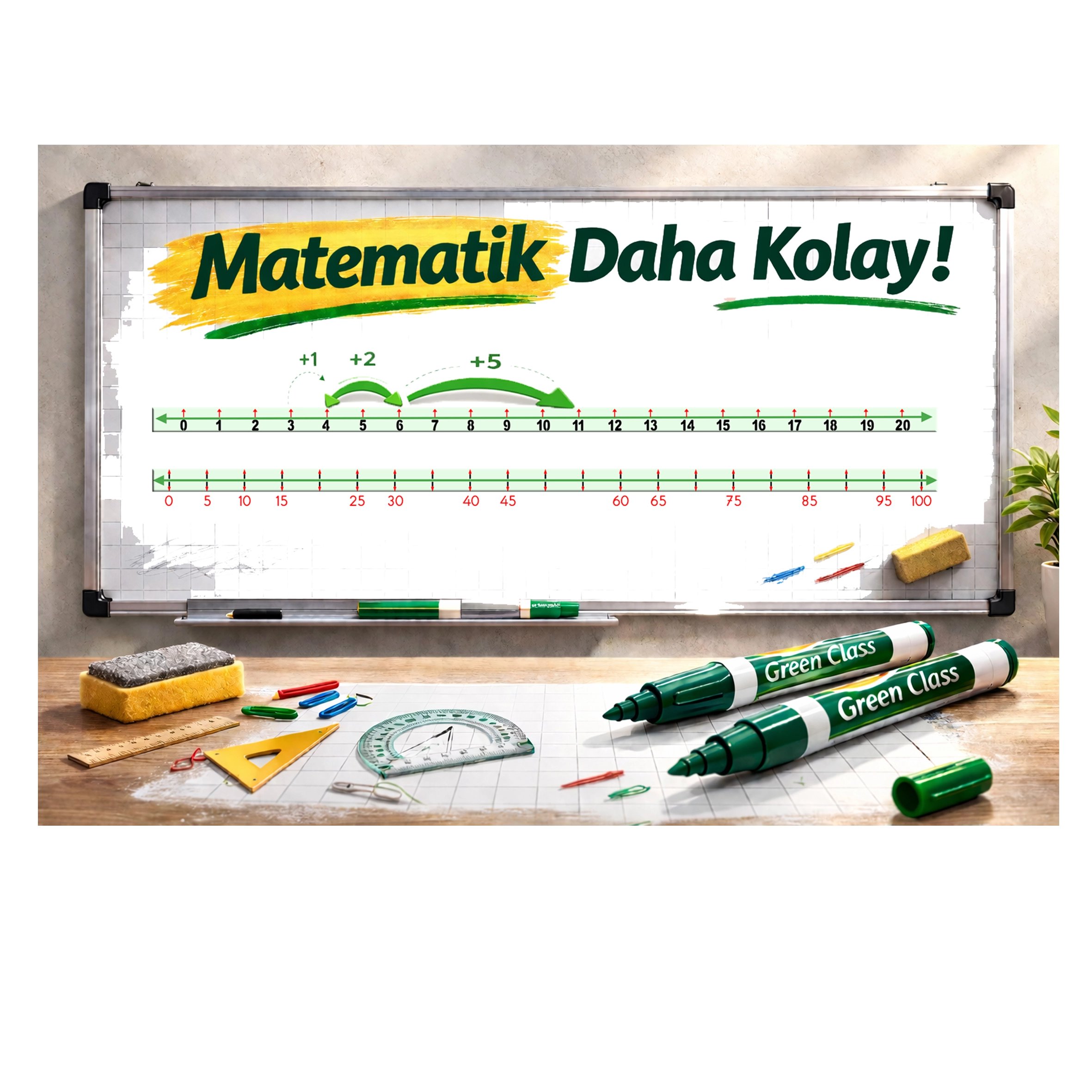 Green Class Manyetik Matematik  Sistemi    5 Araç  Bir arada